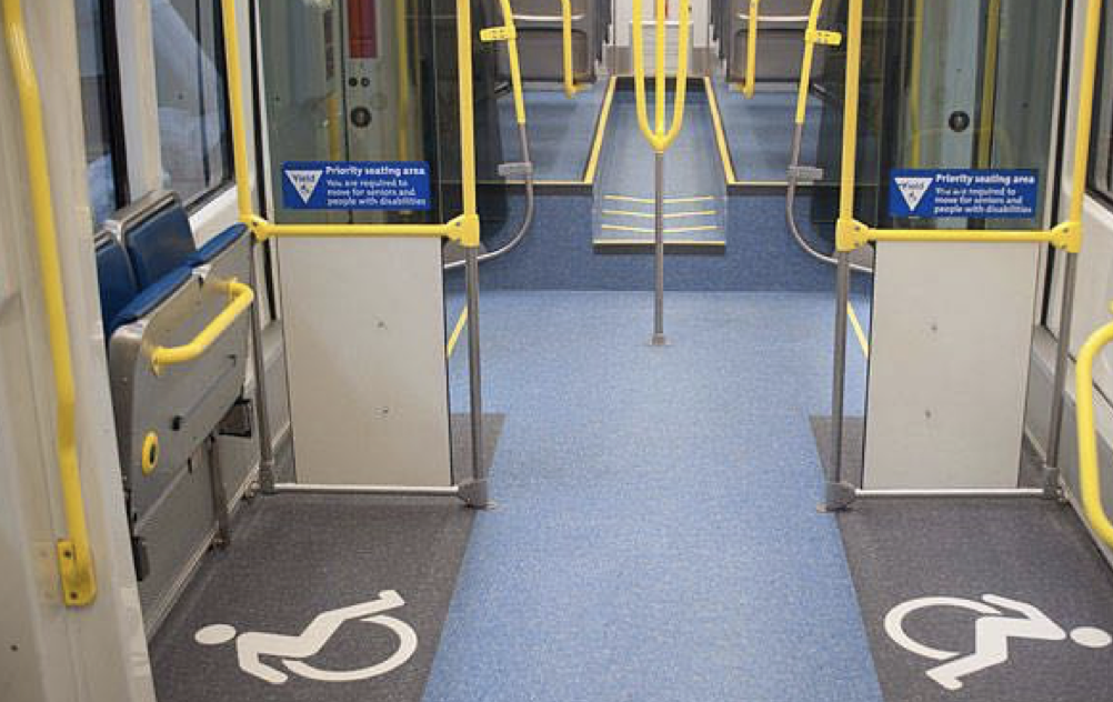 Active ISA on the floor of a TriMet transit car in Portland – the original source